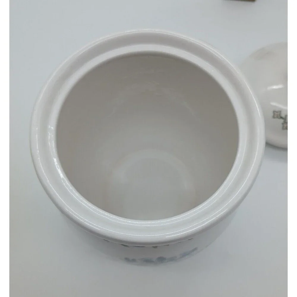 Thomson Floral Garden Small Canister Botanical Flowers Damaged